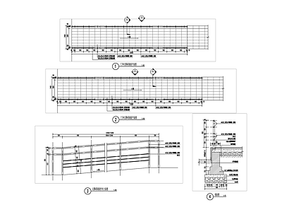 无障碍通道及栏杆 施工图