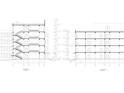 教学楼建筑毕业设计图纸 施工图