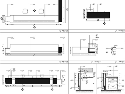 接待台详图 施工图 前台