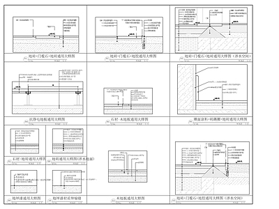 常用地面通用大样图 施工图