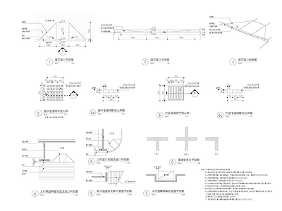 道牙坡口及盲道通用图 施工图