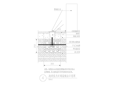 地埋投光灯 施工图