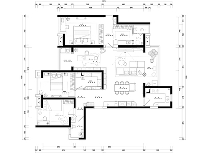 家装大平层施工图集 施工 施工图