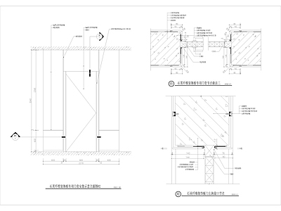 石英纤维装饰板专用门套节点 施工图 通用节点