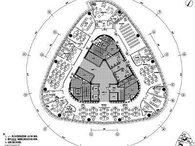 现代简约新力南昌朝阳新城办公楼室内工装 施工图