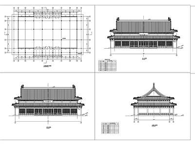 大雄宝殿建筑 施工图