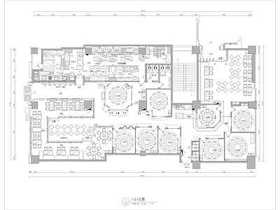 660㎡餐厅 餐饮空间 施工图