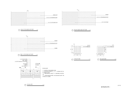 塑木地板 盲道 分割通用做法通用做法 t3 施工图