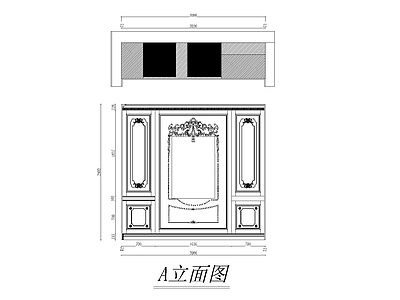 大同红星美凯龙法式 施工图