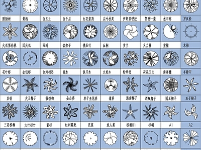 精品植物图库3 施工图