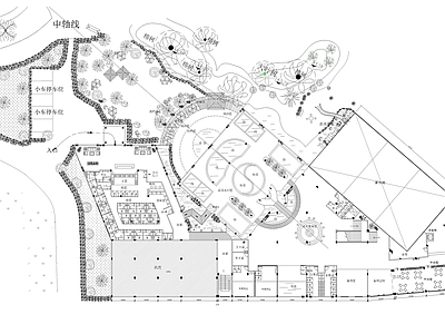 温泉度假SPA桑拿客房中西餐外观建筑整套图 施工图