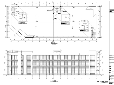 福建工厂3层厂房建筑设计图 施工图 工业建筑