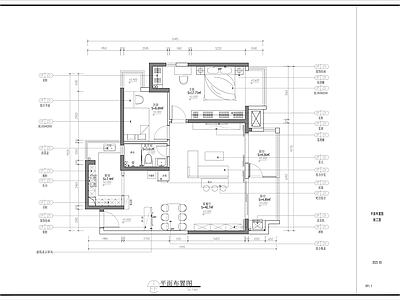 简约风平层 施工图