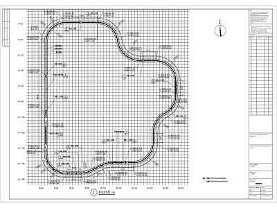 跑道图案详图跑道图案放线 施工图 景观小品