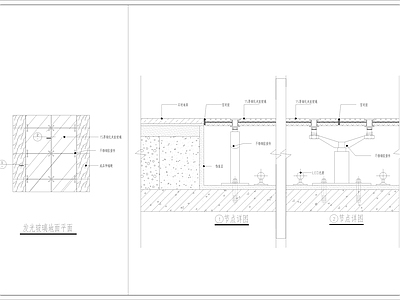 地面发光玻璃节点详图 施工图