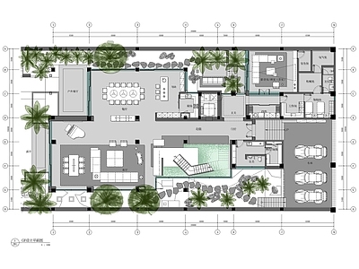 983㎡新中式三层别墅室 施工图