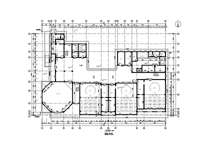 某欧式风格三层幼儿园建筑图 施工图