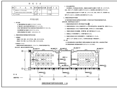 学校录播室及控制室建筑声学设 施工图