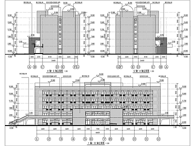 学校实验楼建筑图 施工图