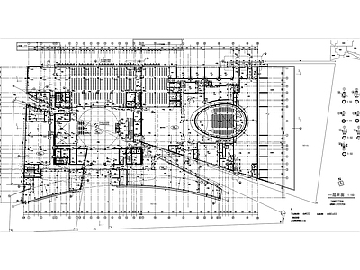 南京某高校图书馆建筑图 施工图