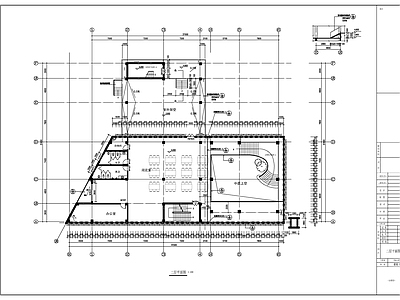 中学小型图书馆建 施工图