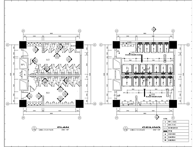 现代公共卫生间洗手间室内精装修 施工图