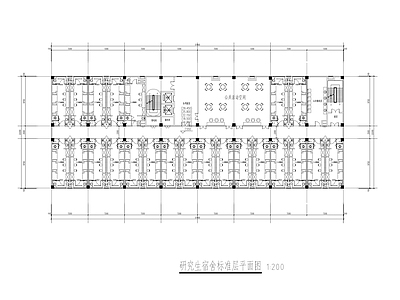 研究生宿舍三人间建 施工图