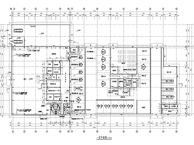 现代汽车展厅建筑 施工图 展销厅