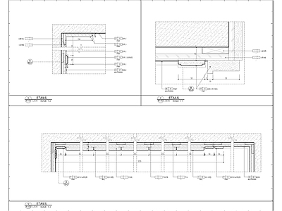 硬包墙身节点大样图 施工图