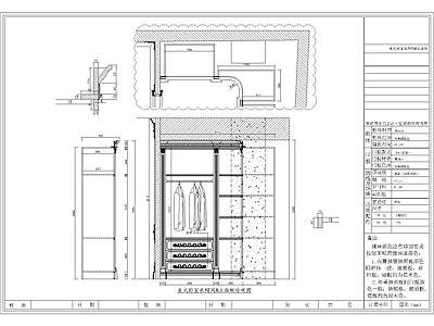 美式衣帽间 施工图