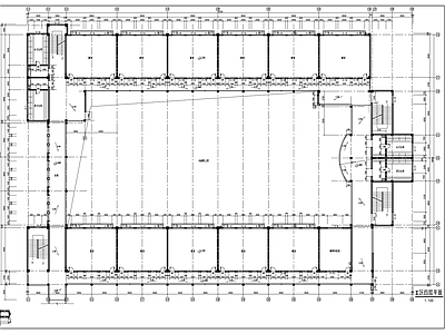 某回字形现代教学楼建筑 施工图