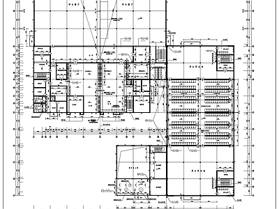 某学校食堂 公共浴室 施工图 食堂建筑