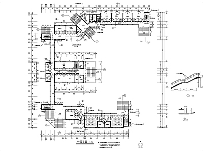 某中学教学楼综合楼建筑图 施工图