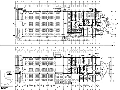 学校食堂建 施工图 食堂建筑