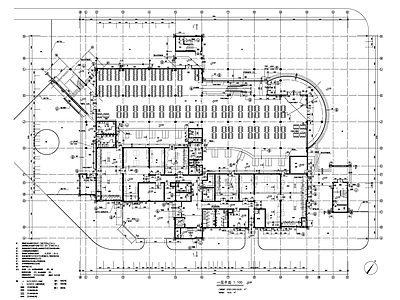 高校食堂建筑图 施工图