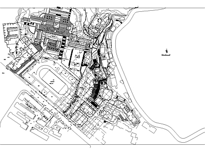 公园广场全套景观 古庙亭台 施工图