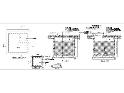 铺装内泵坑大样图 施工图