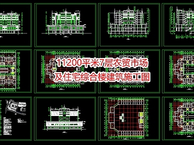 11200平米7层农贸市场及住宅综合楼建 施工图