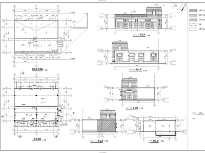 商铺建筑图 施工图