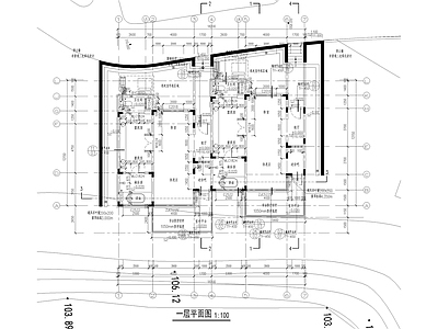 独栋民宿酒店建 施工图