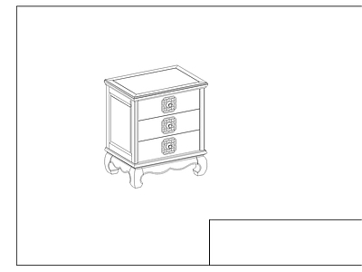 三斗柜排孔图 施工图