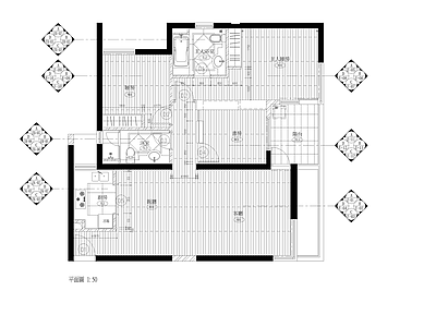 上海明園森林都市样板房 施工图 平层