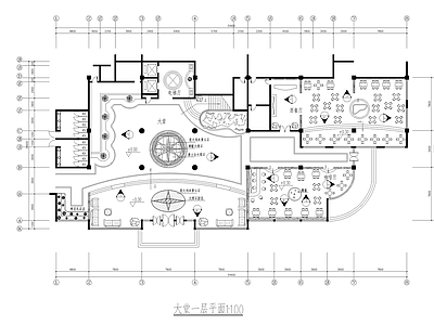 二层西餐厅装修 施工图