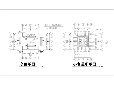 亭台 施工图