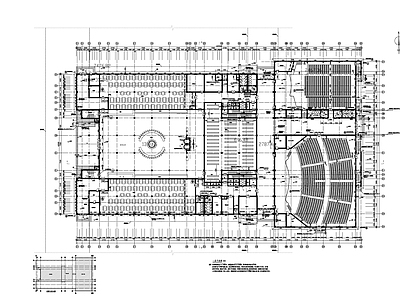 大学图书馆建筑图 施工图