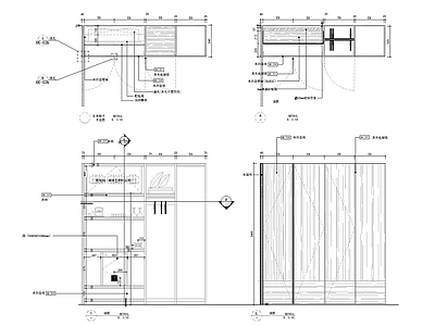 玄关柜详图大样图 施工图 柜类