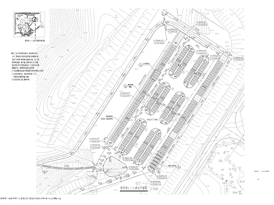 停车场总平图 施工图 户外