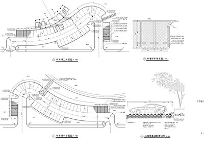 停车场 施工图 户外