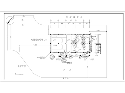 市公厕及垃圾站长23 1米 宽10 6米 2层380平米框架结构含外观效果 施工图