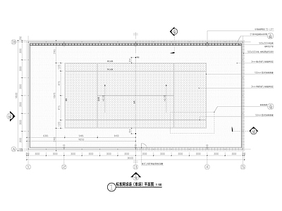 网球场大样图排水沟围网CA 施工图